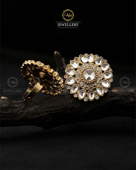 Kundan adjustable Ring -R-415