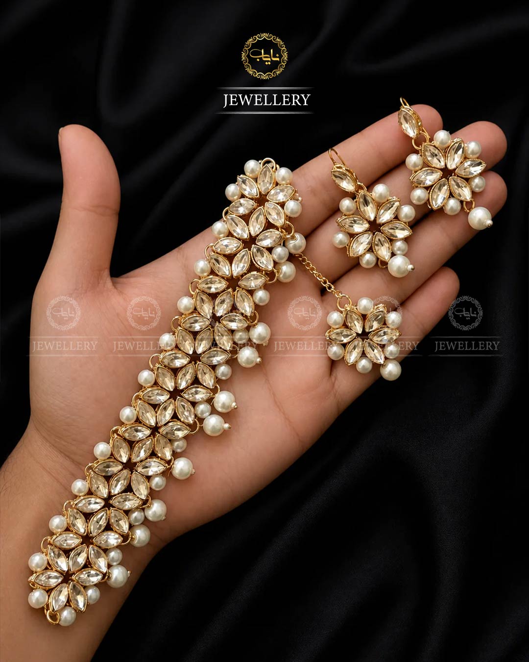 Kundan Chokar set-2401-Golden