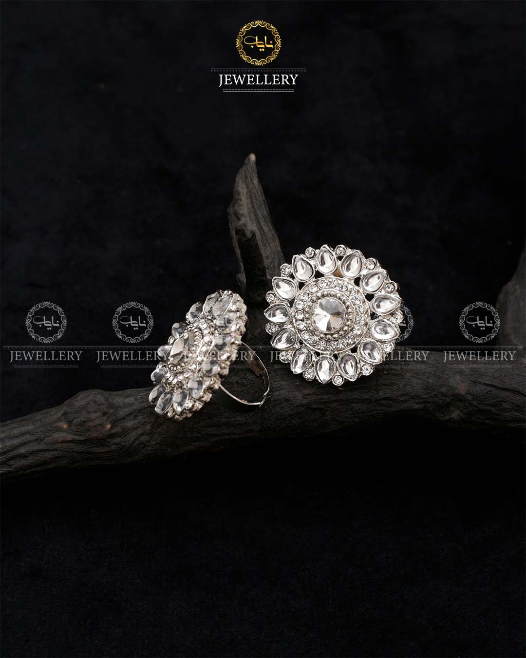 Kundan adjustable Ring -R-415