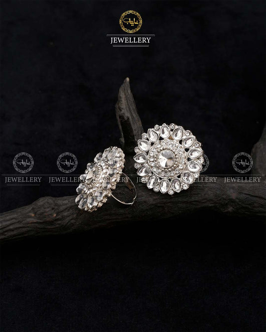 Kundan adjustable Ring -R-415