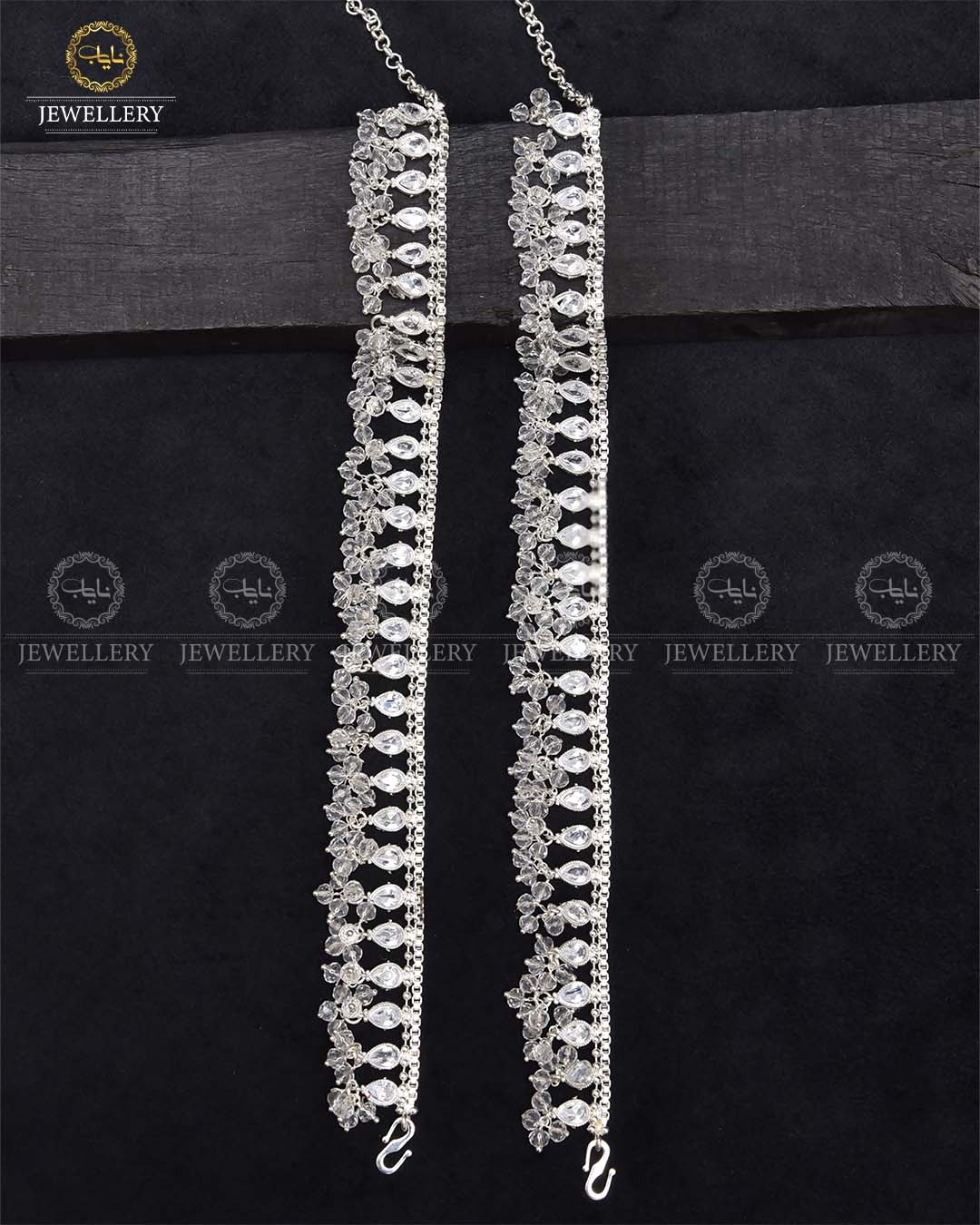 Manjoos Zarcon Anklet (Pazaib)-2290-Silver