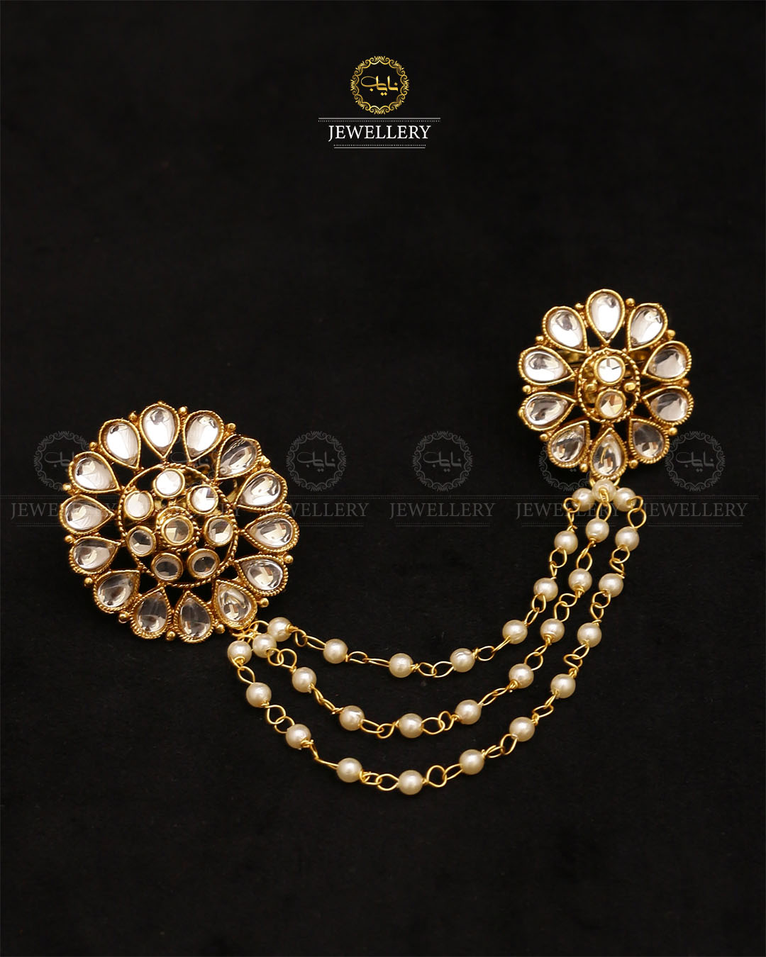 Kundan double Ring (Adjustable)-2645 Nayab Jewellery