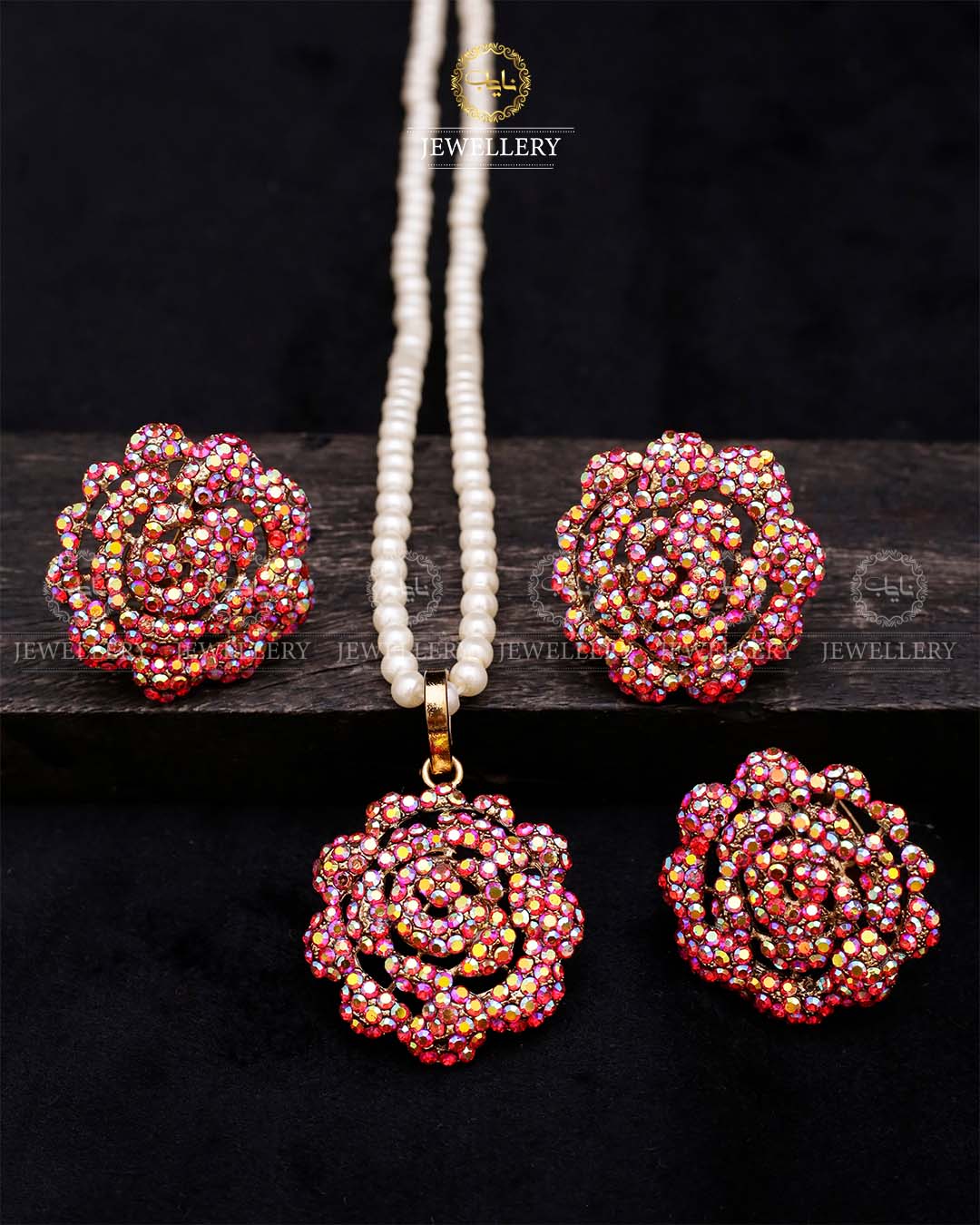 Turkish Combo Locket set-2635 Nayab Jewellery