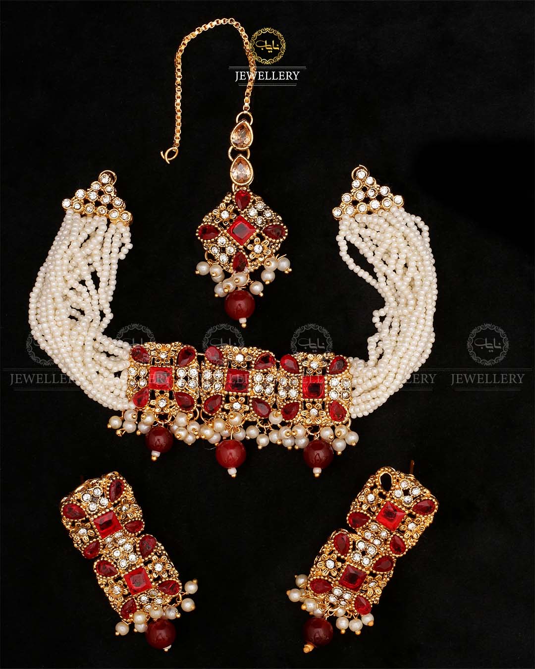 Handmade Egyptian Chokar set-2532 Nayab Jewellery