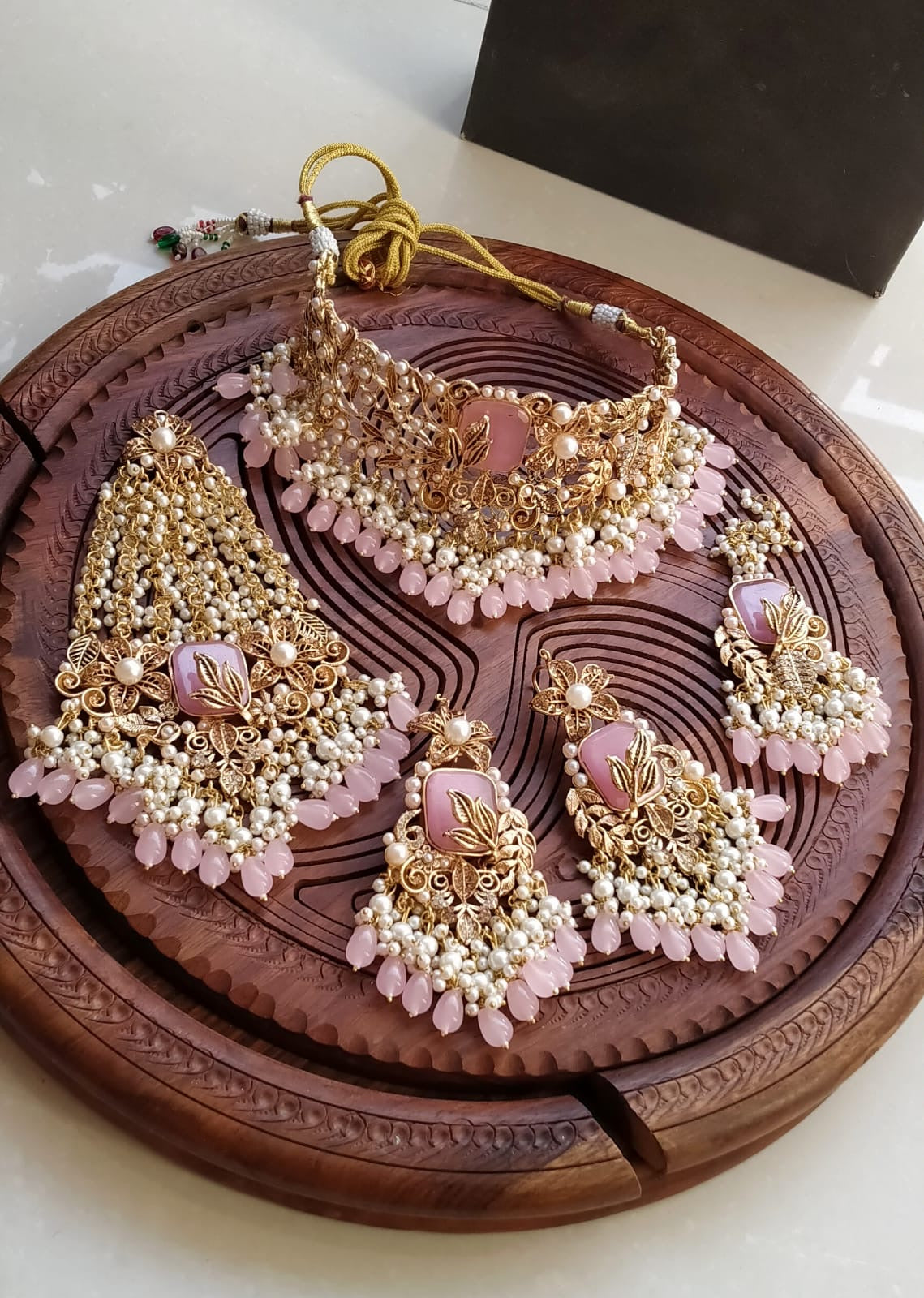 Designer Hand Made 5 pcs Bridal set-2075 Nayab Jewellery