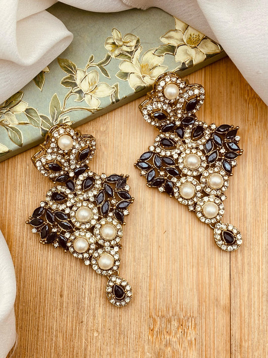 Turkish Earrings-2454-Golden Nayab Jewellery