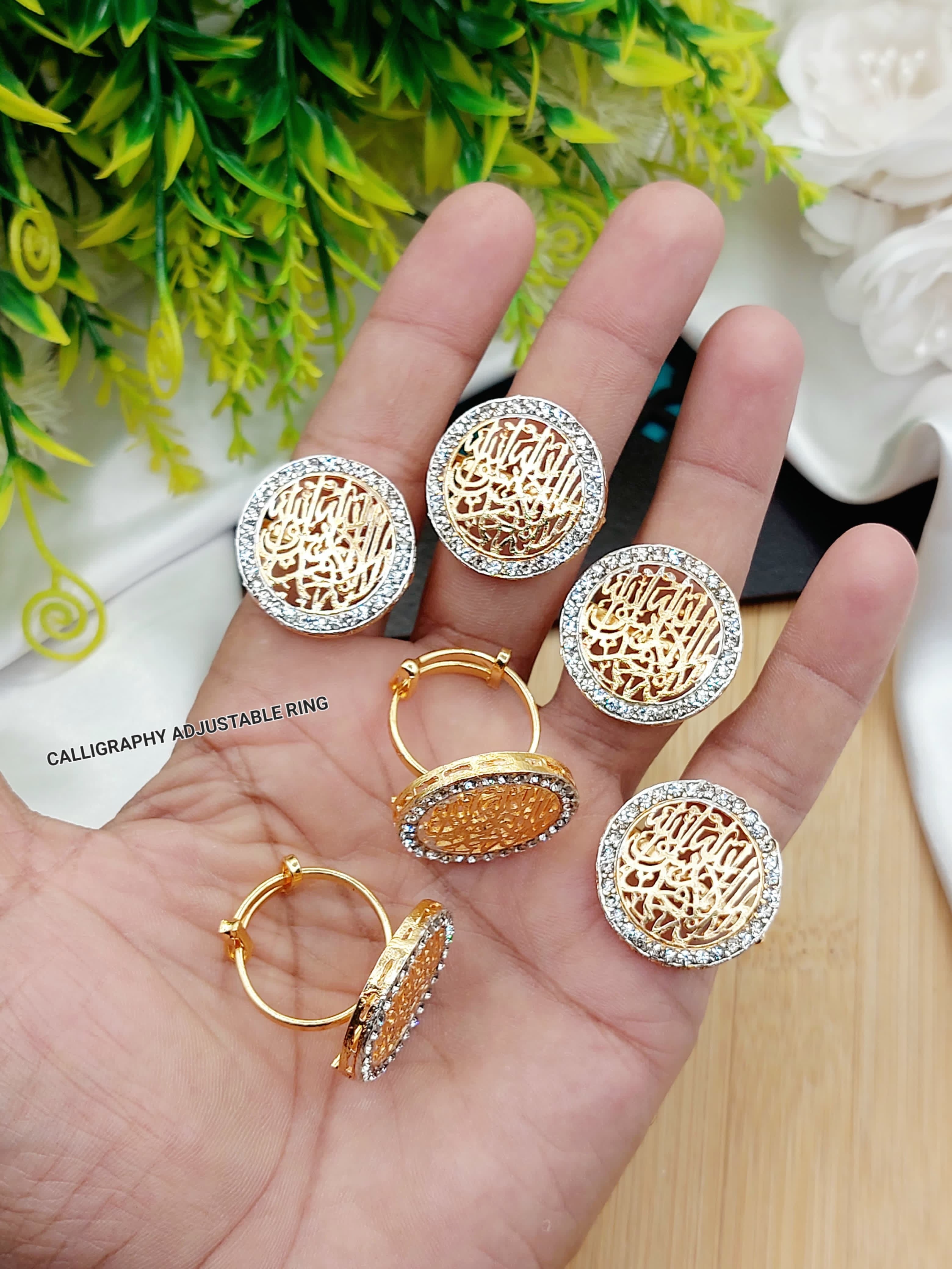 Calligraphy Kalma Ring NJ-1392