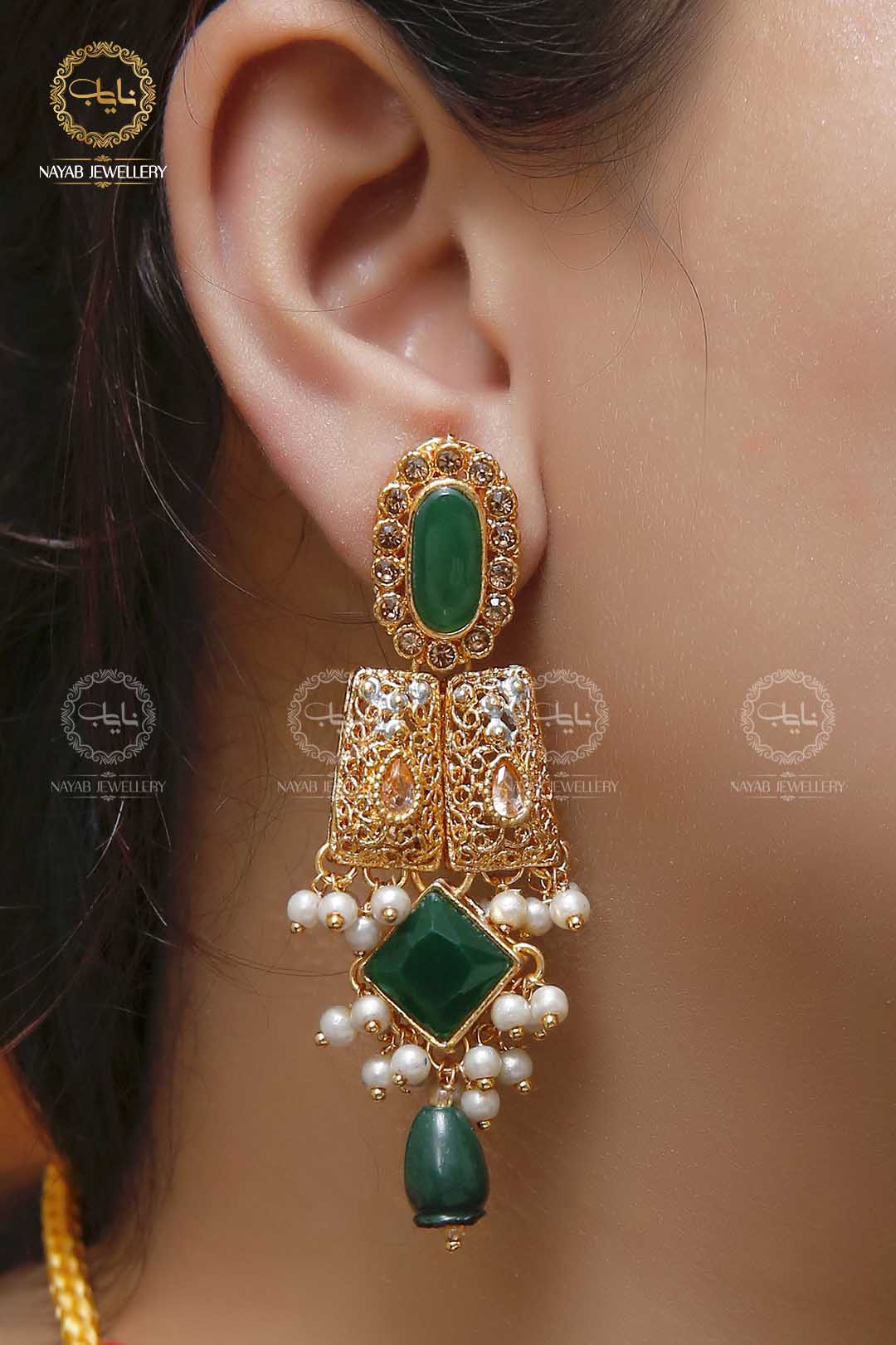 Elegant Egyptian Mala Set with Earring NJ-1212