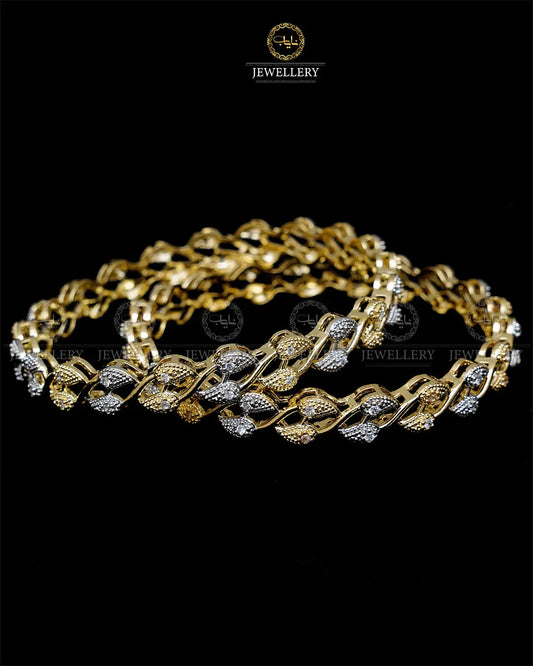 American Dimond Bangles (pair)-1963 Nayab Jewellery