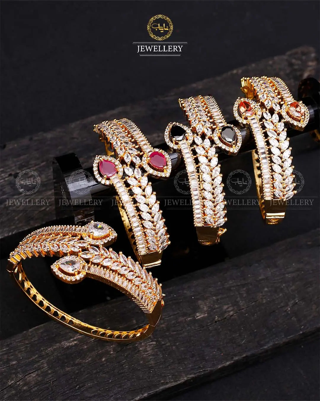 American Dimond openable Bracelet (Each)-2070 Nayab Jewellery