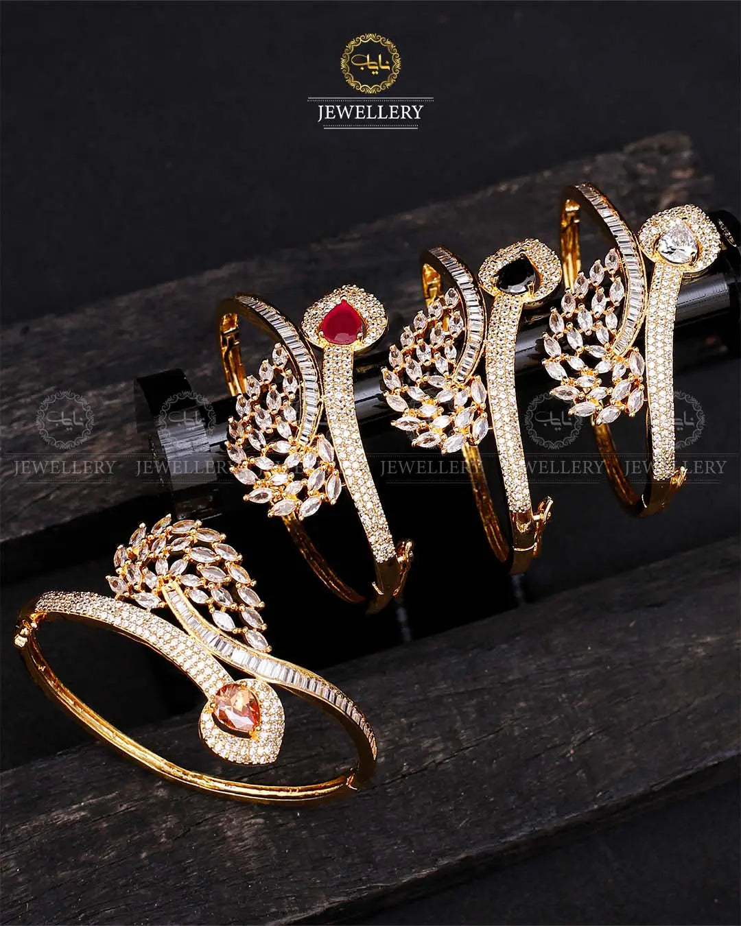 American Dimond openable Bracelet (Each)-2071 Nayab Jewellery