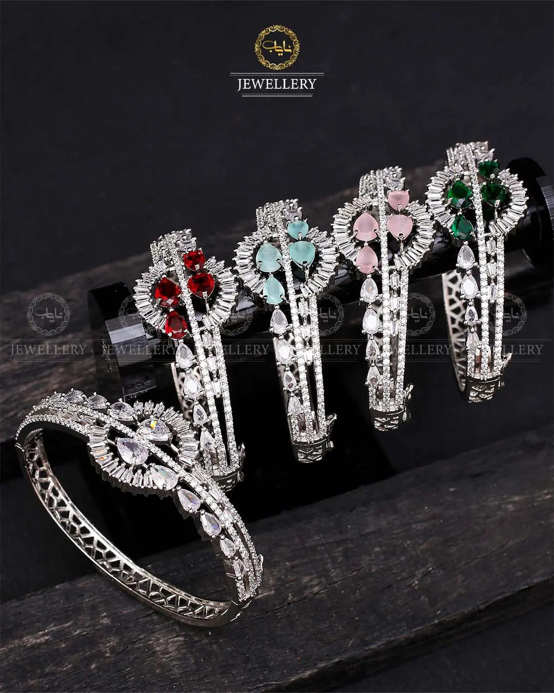 American Dimond openable Bracelet (Each)-2072 Nayab Jewellery