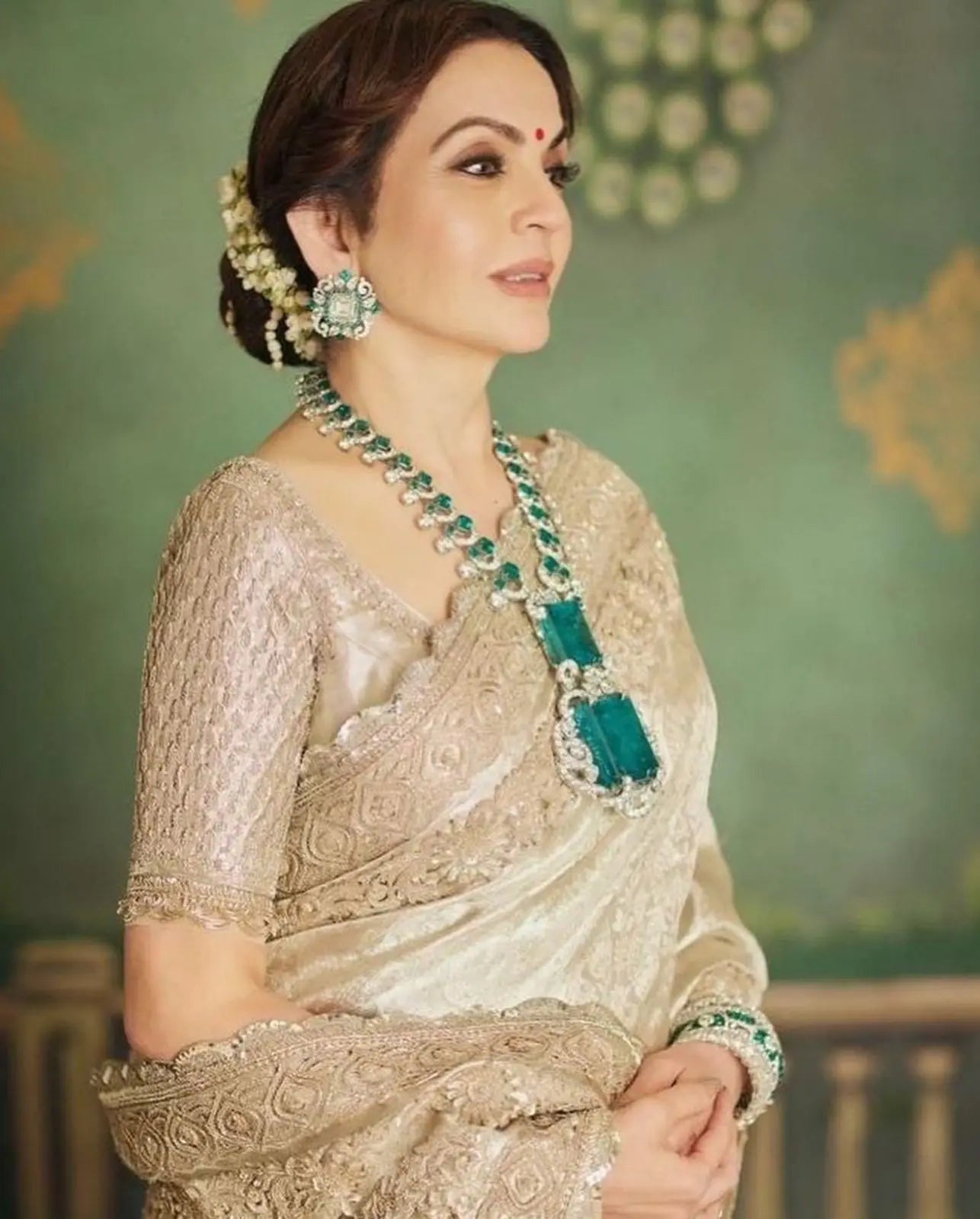 American Dimond with Doublet stones Nita Ambani Mala set-2015 Nayab Jewellery