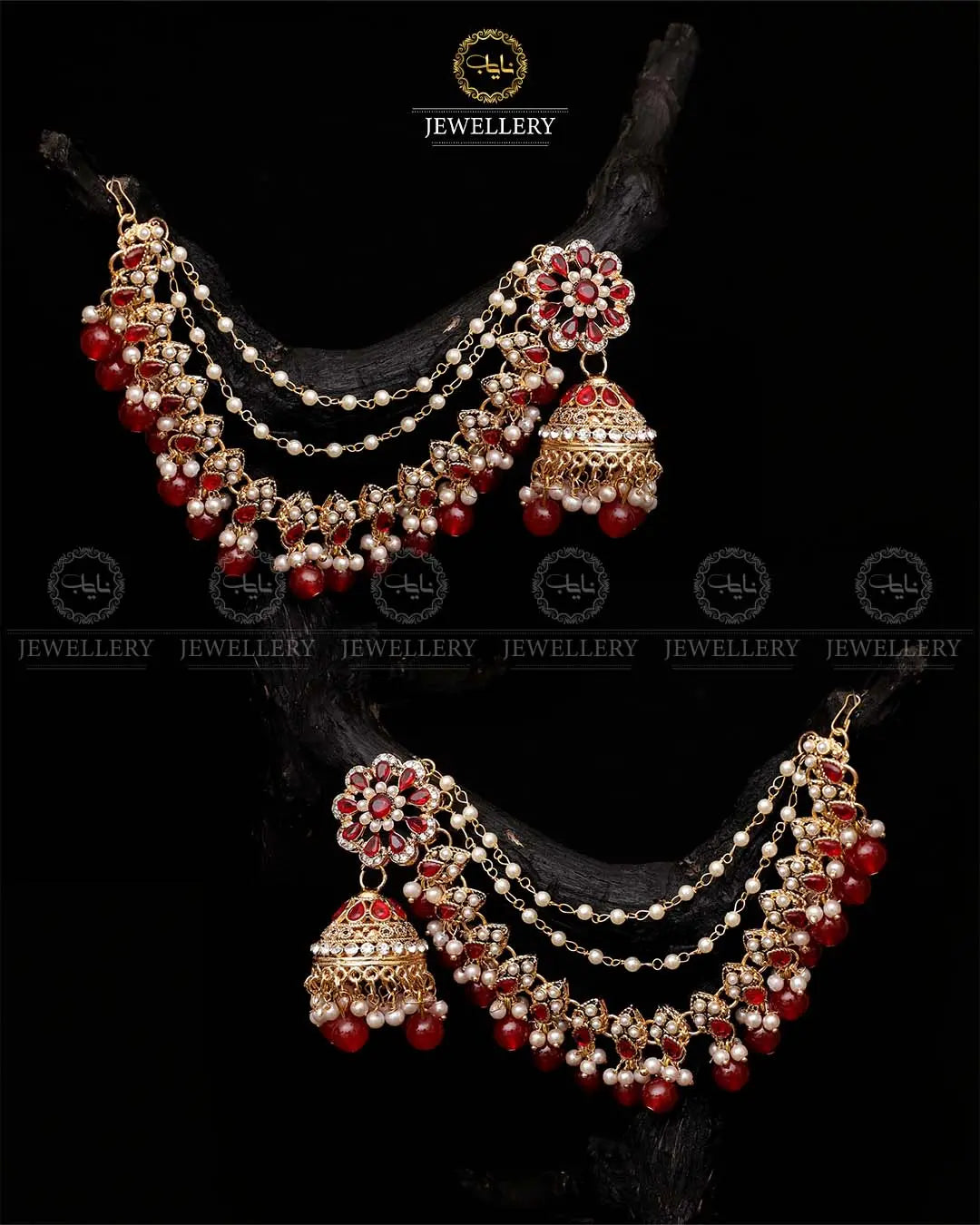 Bahubali sahara Jhumki-2103-Golden Nayab Jewellery