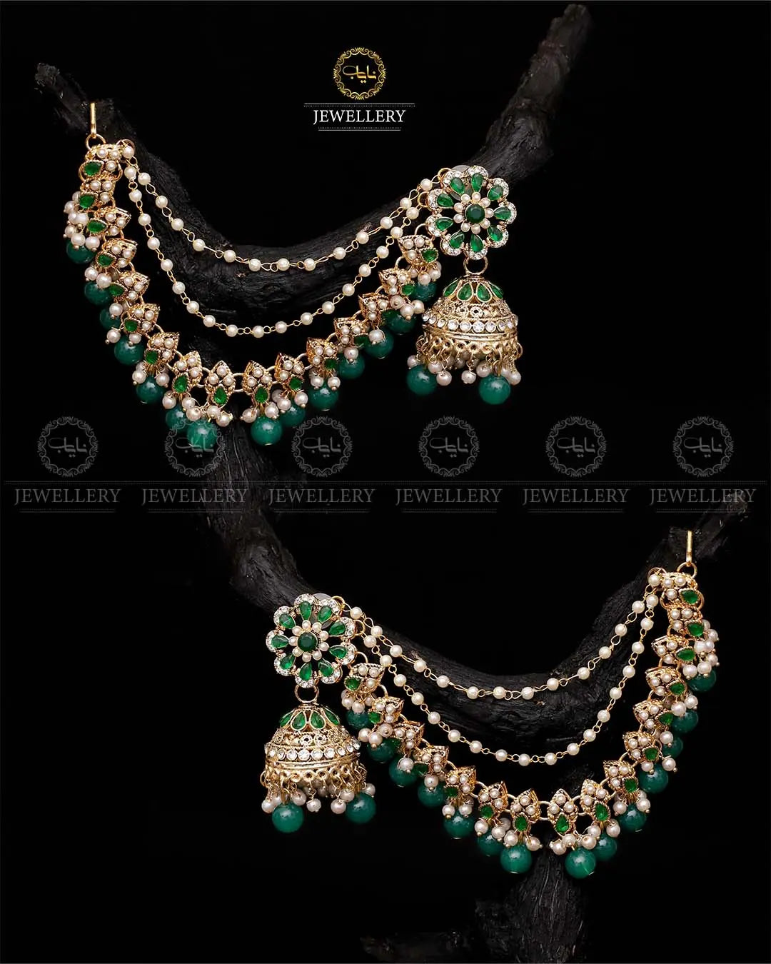 Bahubali sahara Jhumki-2103-Golden Nayab Jewellery