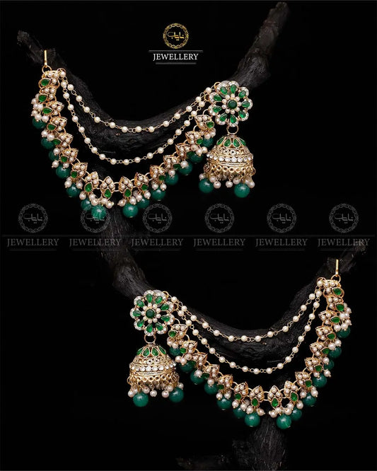 Bahubali sahara Jhumki-2103-Golden Nayab Jewellery