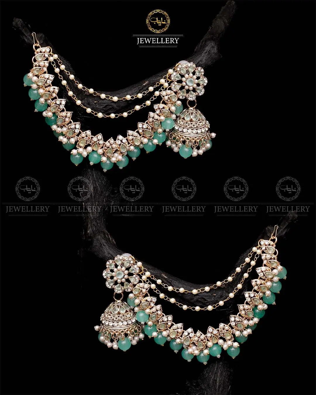 Bahubali sahara Jhumki-2103-Golden Nayab Jewellery