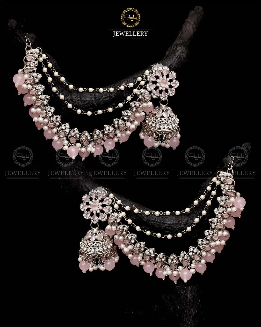 Bahubali sahara Jhumki-2103-Silver Nayab Jewellery