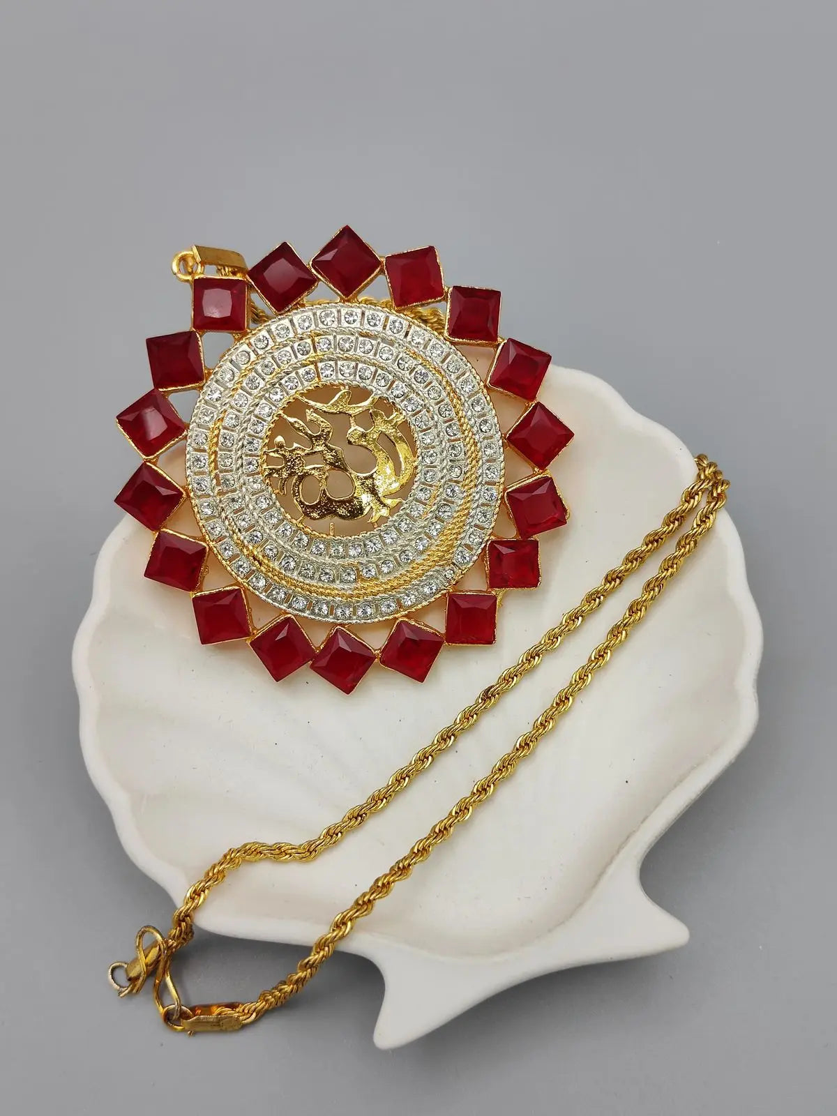 Big Size Allah Pendant with Chain-2188 Nayab Jewellery