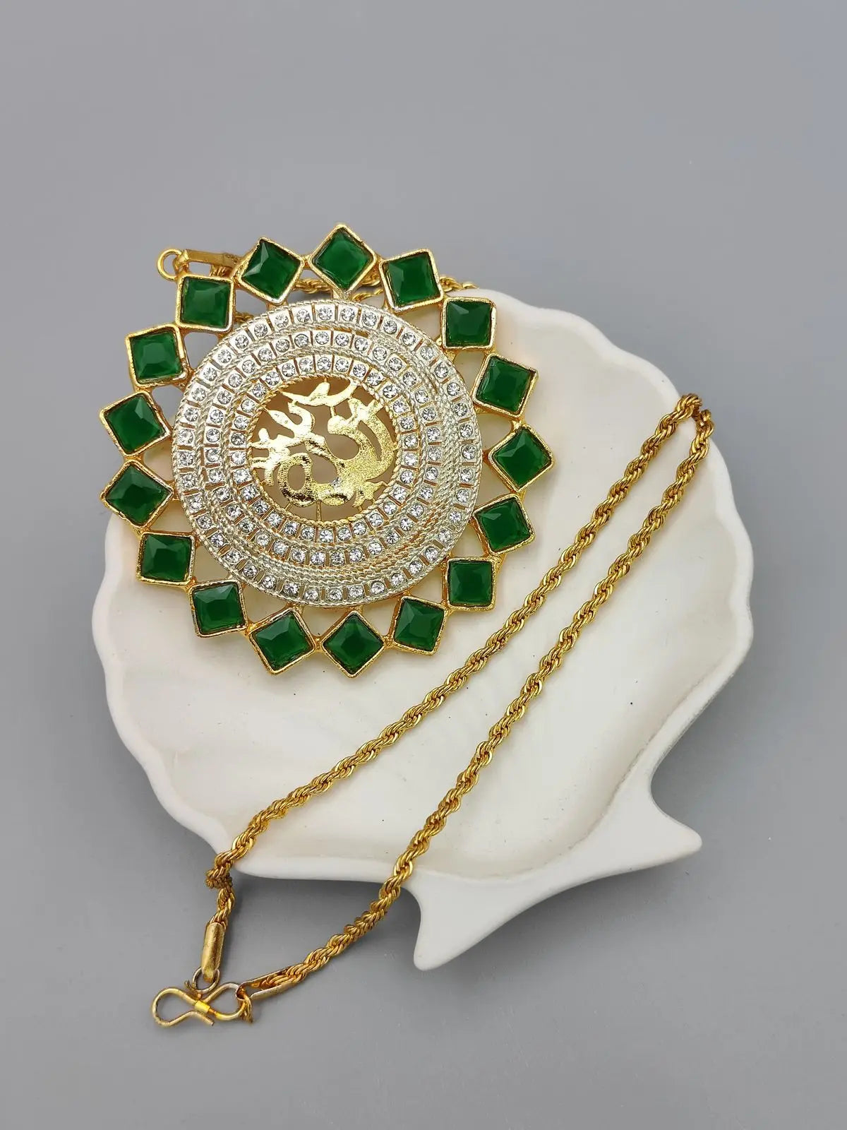 Big Size Allah Pendant with Chain-2188 Nayab Jewellery