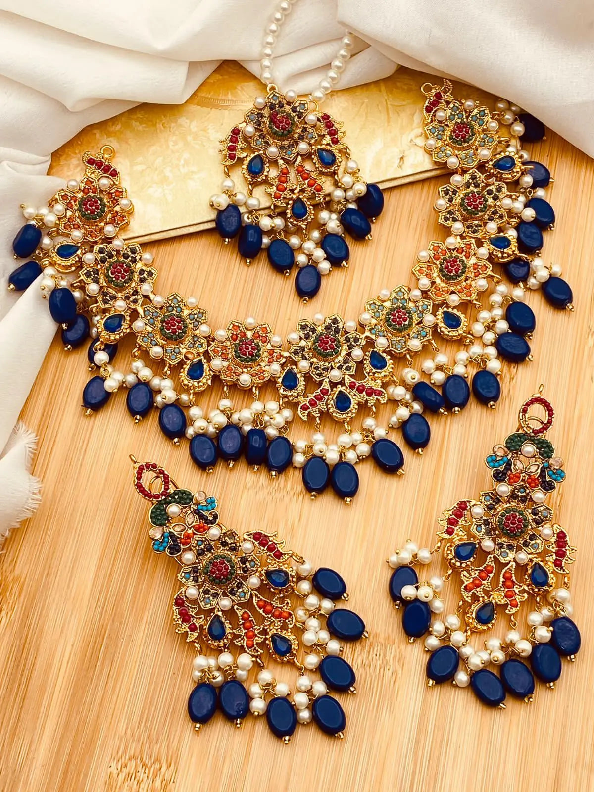 Bloom Noratan Necklace set NJ-1607 Nayab Jewellery