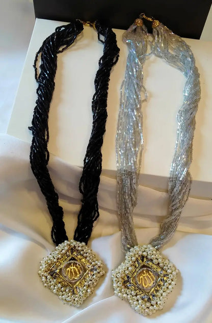 Calligraphy Allah pandent with Stylish mala-1927 Nayab Jewellery