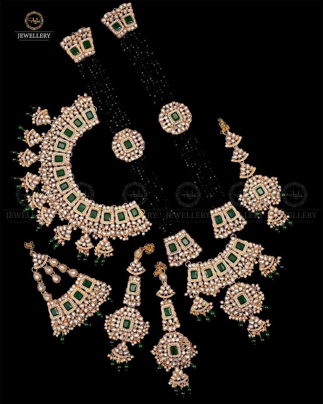 Casting Bridal set  NJ -1697 Nayab Jewellery