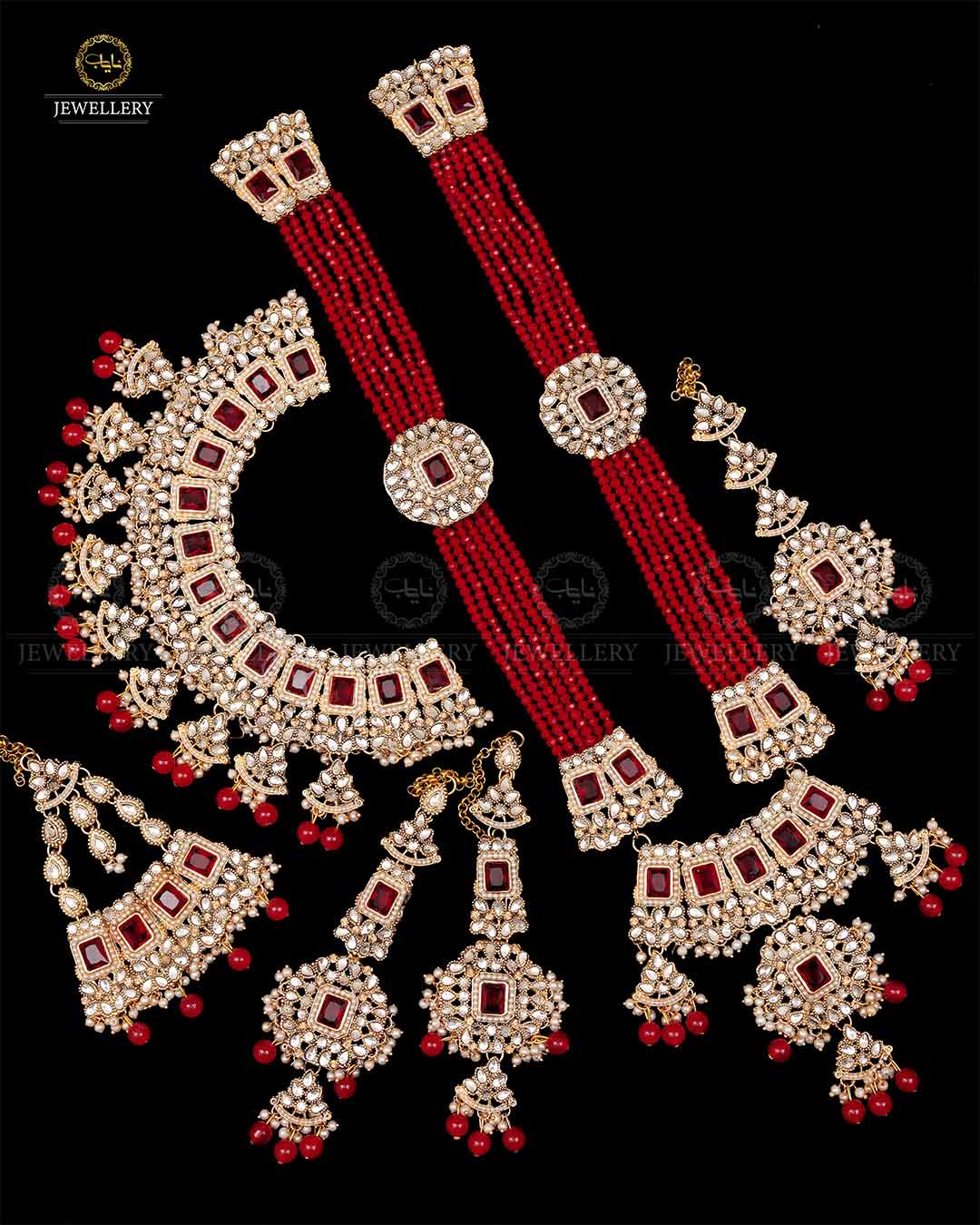 Casting Bridal set  NJ -1697 Nayab Jewellery