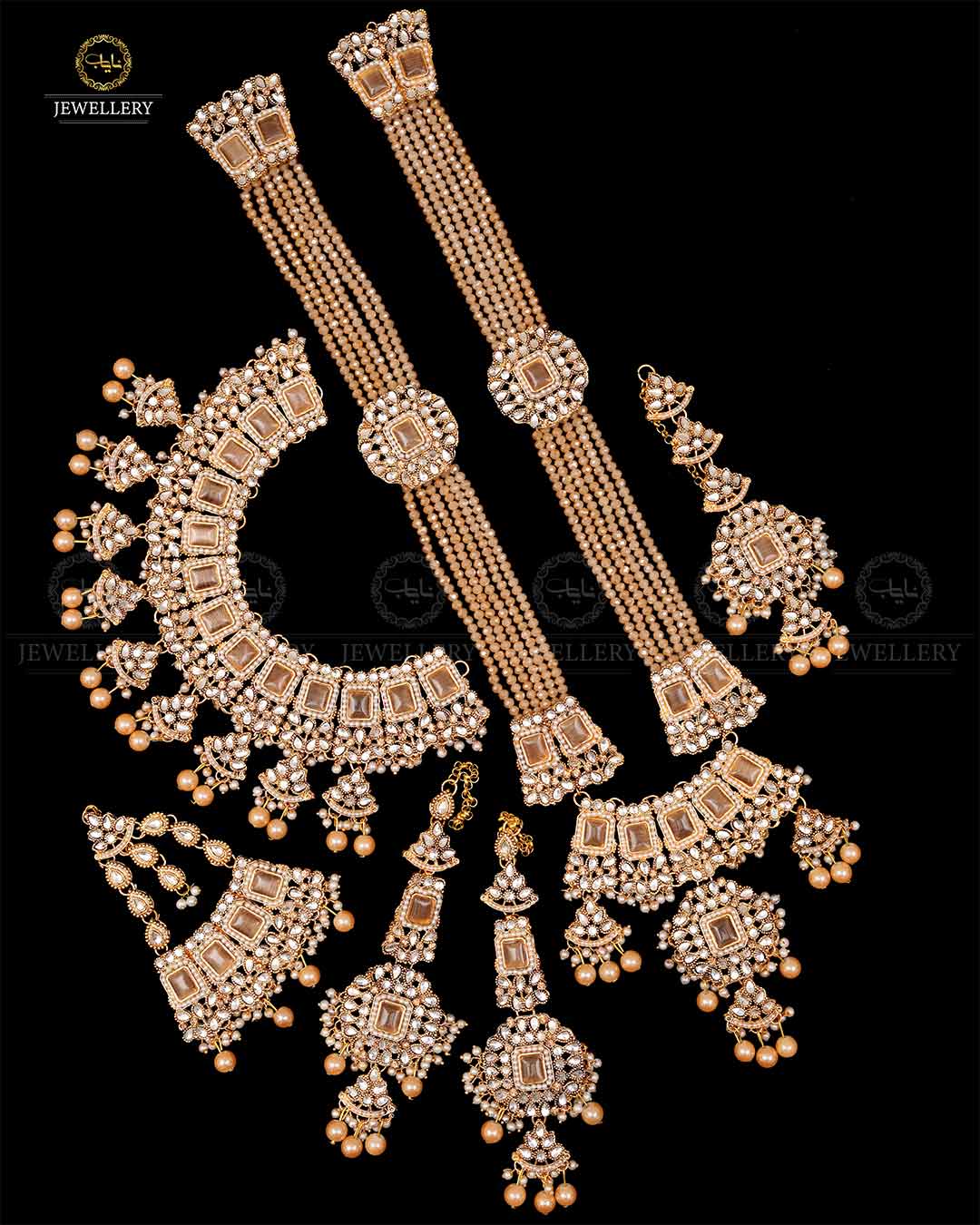 Casting Bridal set  NJ -1697 Nayab Jewellery