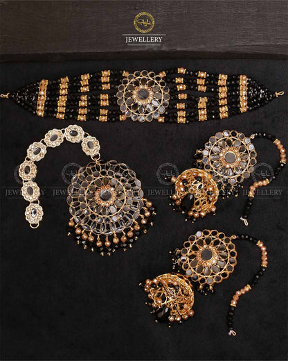 Casting chokar set with Big size tika & jhumka-2298 Nayab Jewellery