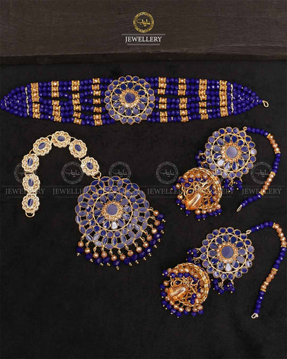Casting chokar set with Big size tika & jhumka-2298 Nayab Jewellery