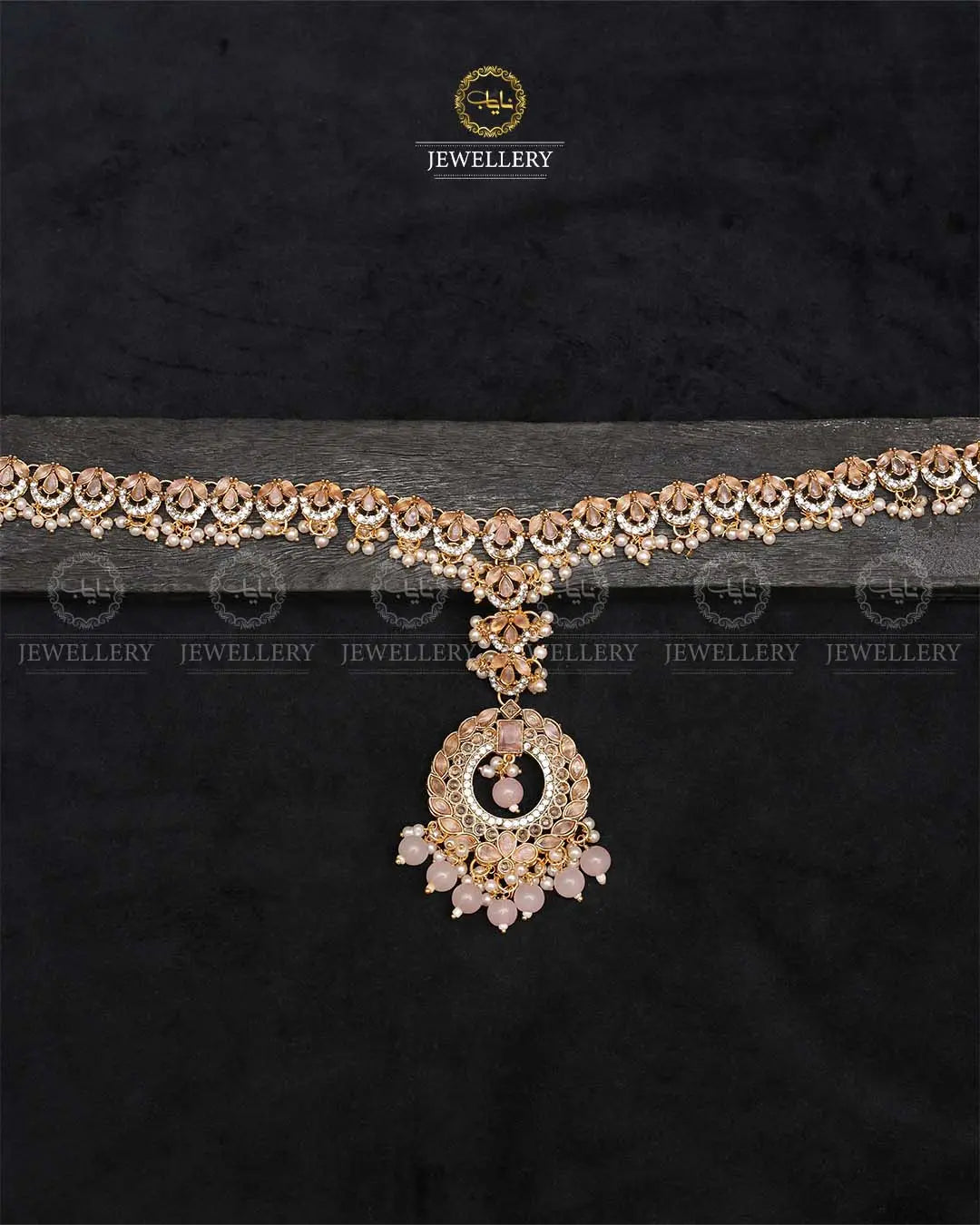 Chand Zarcon Sheesh Patti-2356-Golden Nayab Jewellery