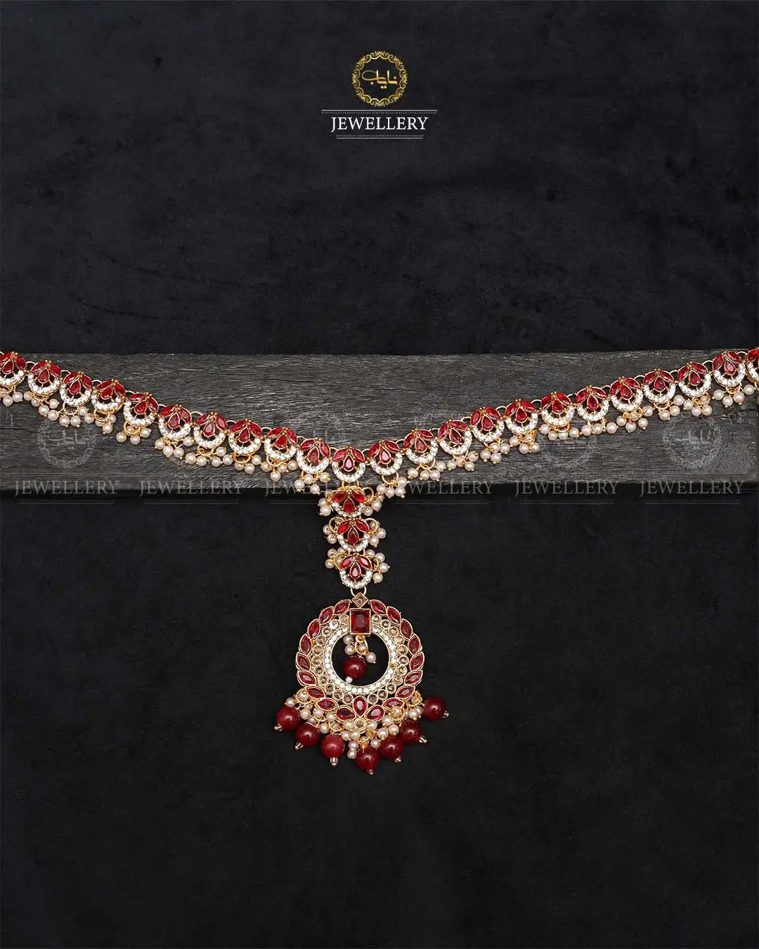 Chand Zarcon Sheesh Patti-2356-Golden Nayab Jewellery