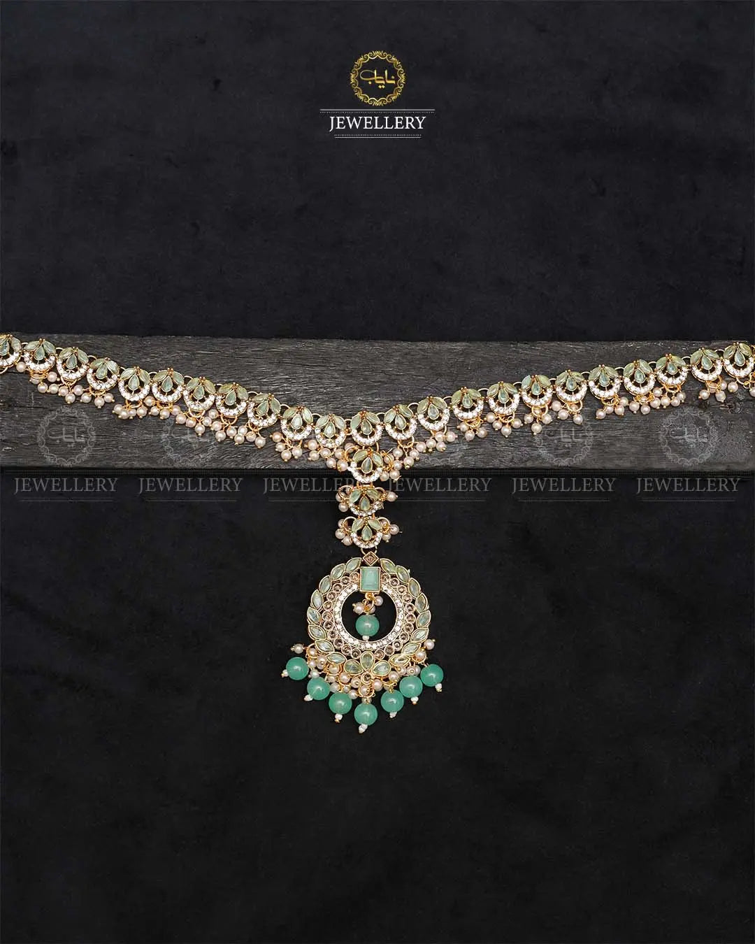 Chand Zarcon Sheesh Patti-2356-Golden Nayab Jewellery