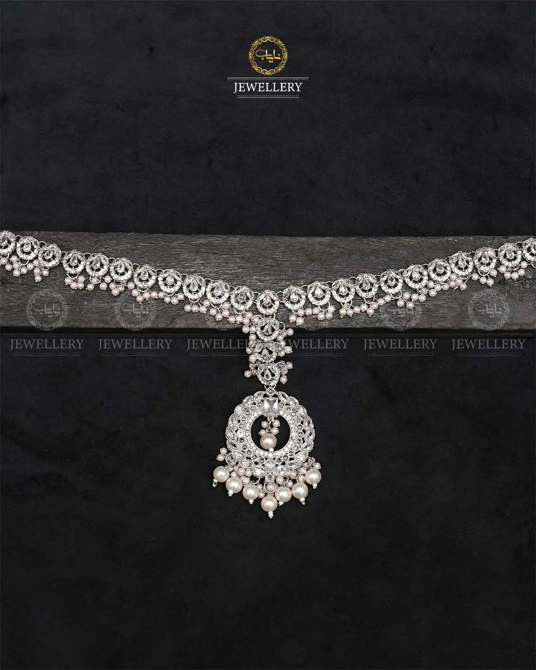 Chand Zarcon Sheesh Patti-2356-Silver Nayab Jewellery