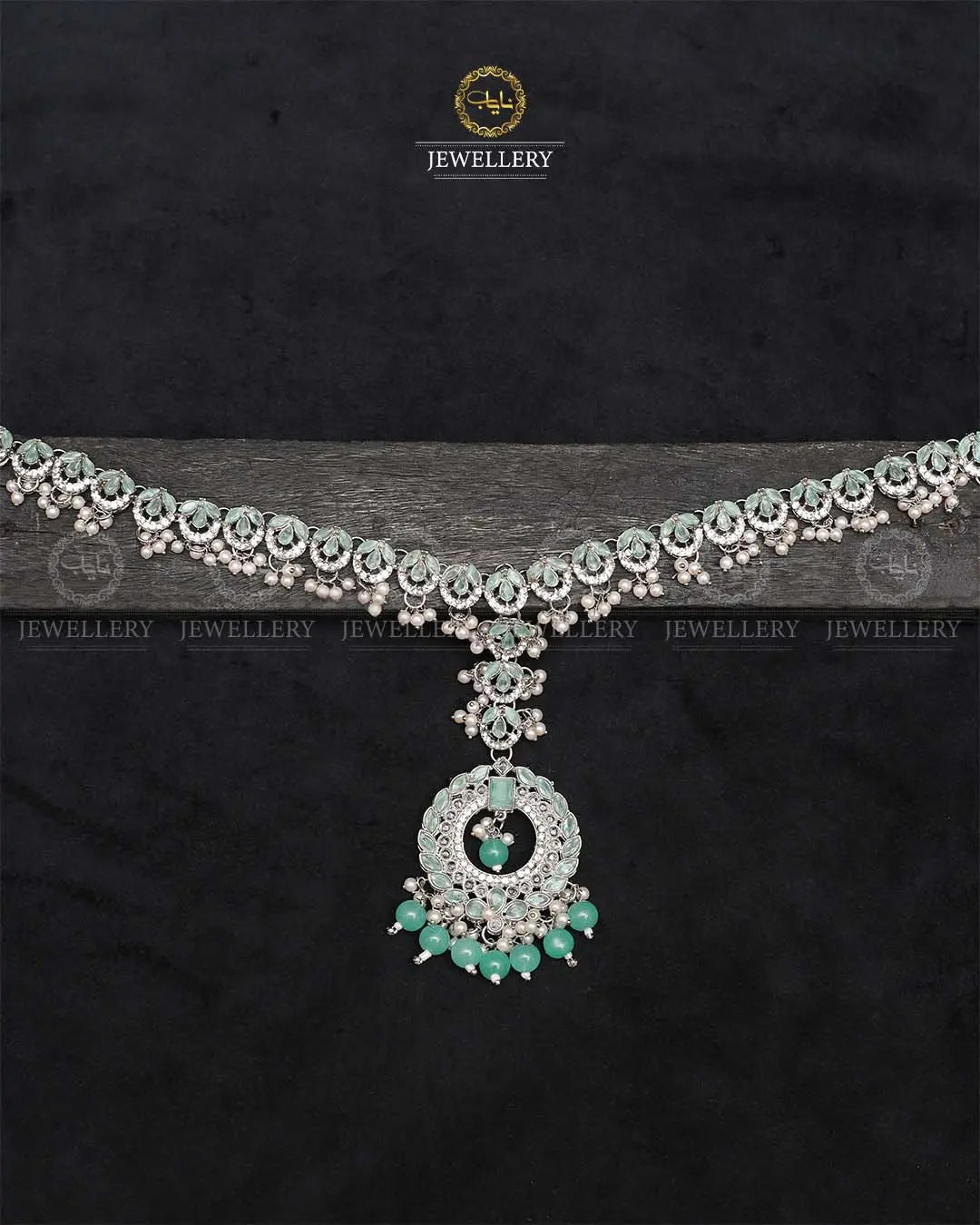 Chand Zarcon Sheesh Patti-2356-Silver Nayab Jewellery