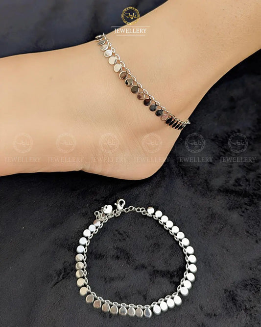 China Gold Anklet (pair)-2394 Nayab Jewellery