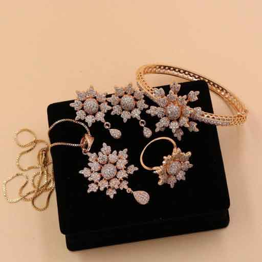China Gold Flower Combo Set NJ-1566