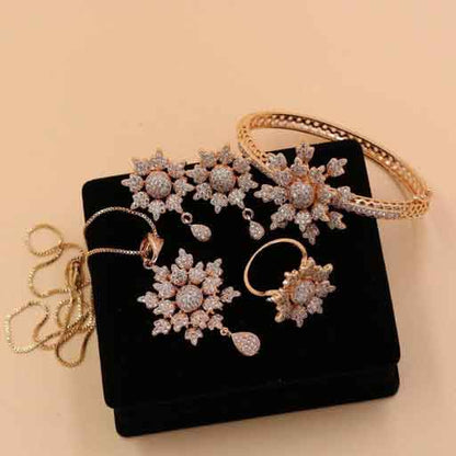 China Gold Flower Combo Set NJ-1566