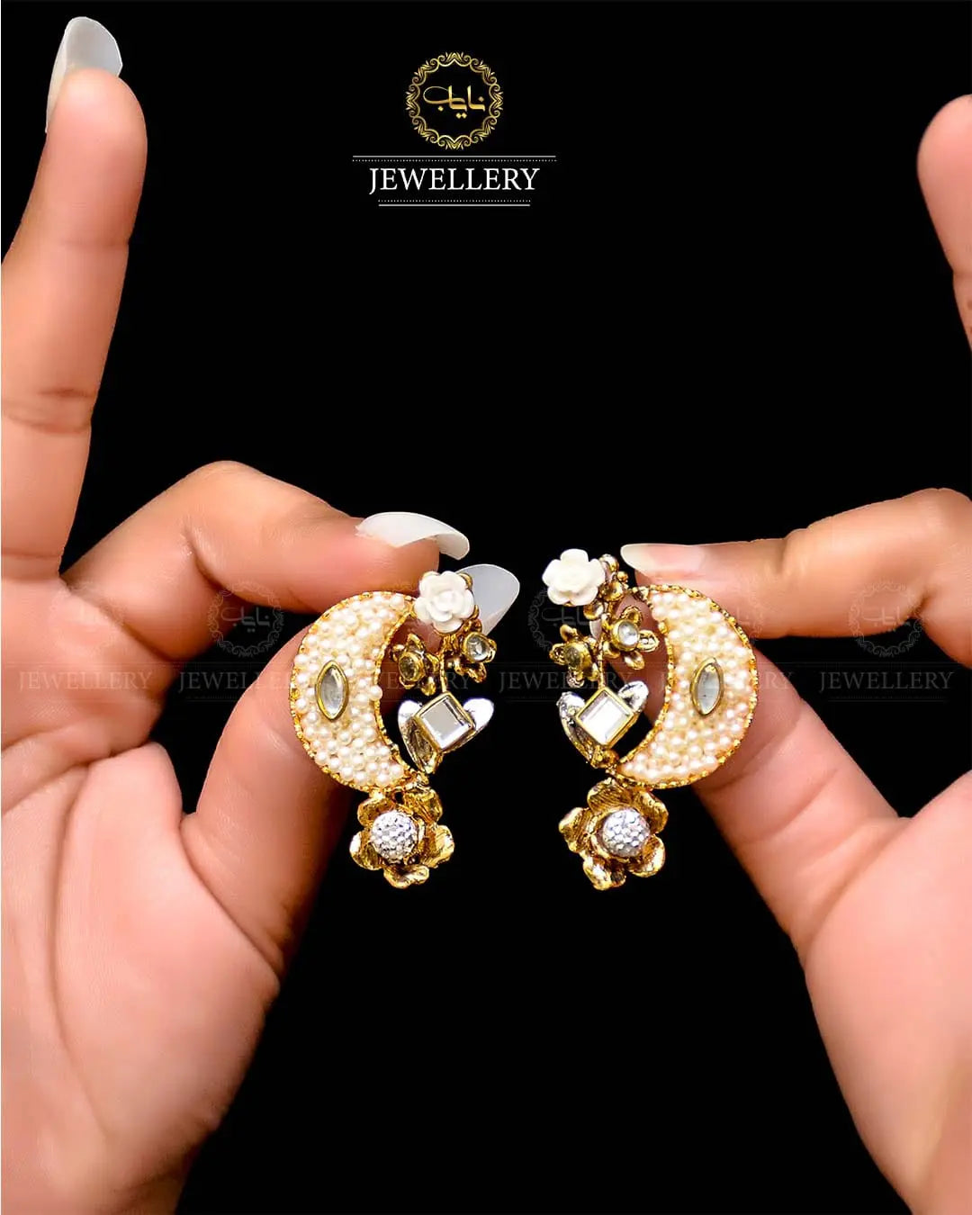 Crush Chand Bali  NJ -1724 Nayab Jewellery