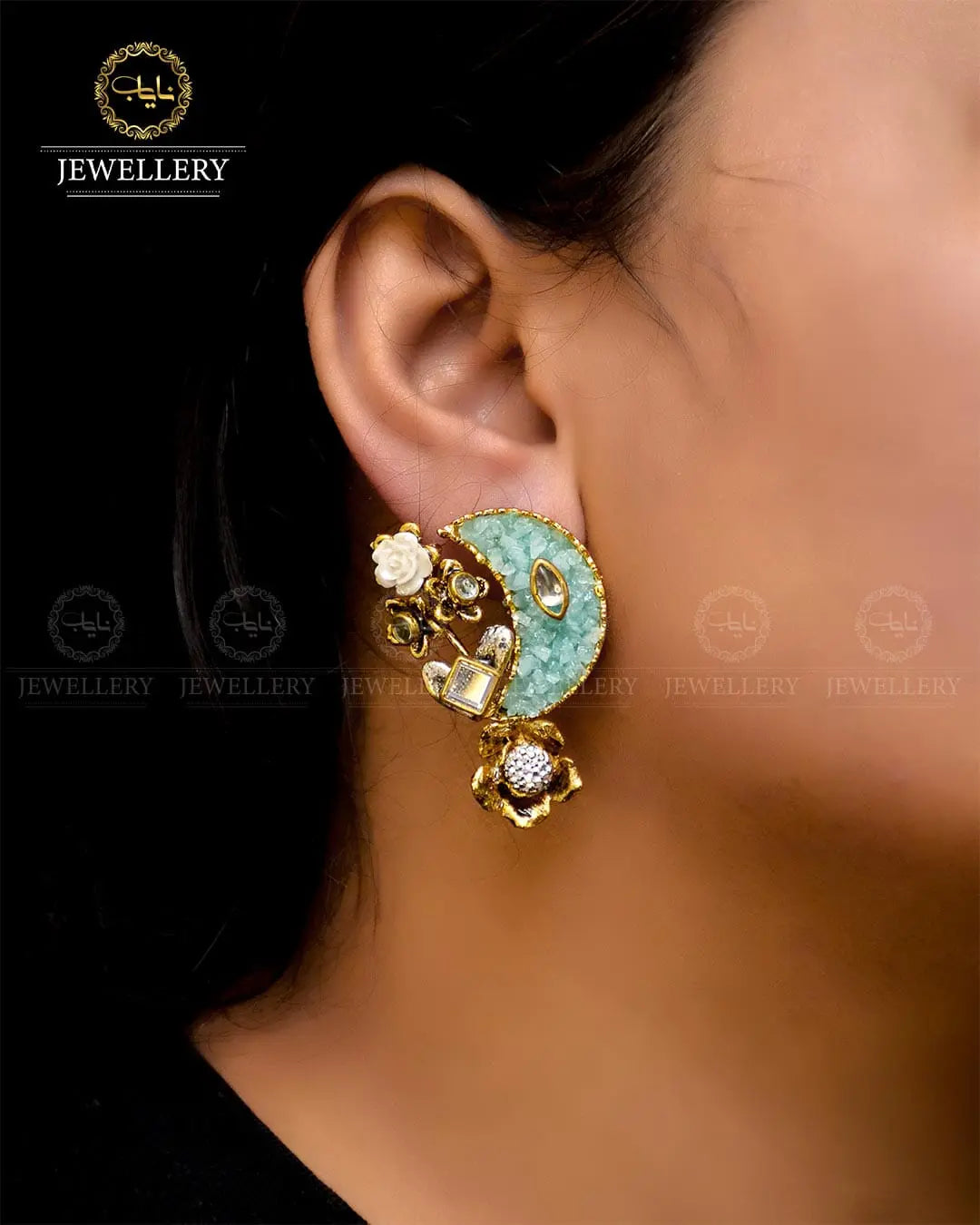 Crush Chand Bali  NJ -1724 Nayab Jewellery