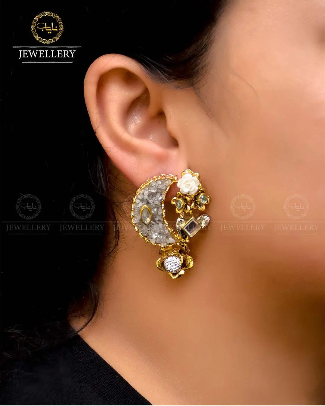 Crush Chand Bali  NJ -1724 Nayab Jewellery