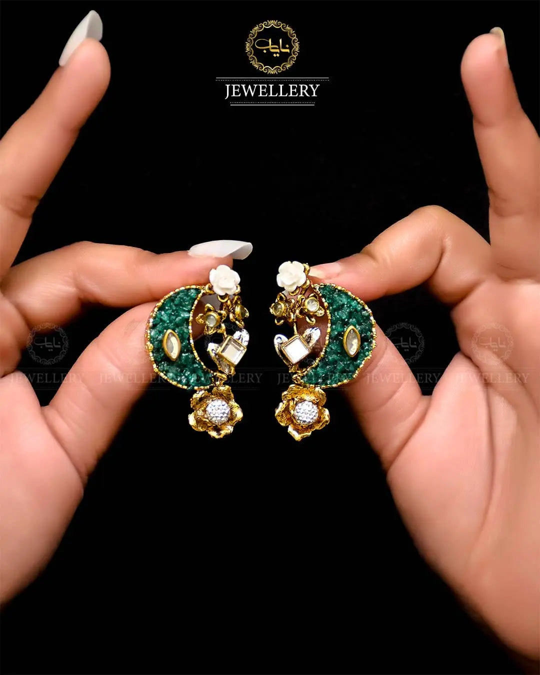 Crush Chand Bali  NJ -1724 Nayab Jewellery