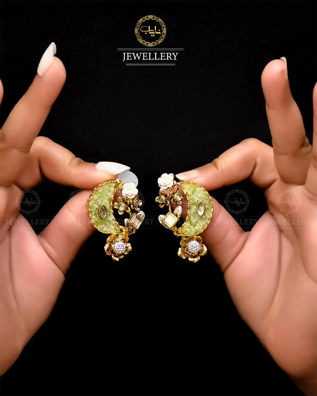 Crush Chand Bali  NJ -1724 Nayab Jewellery