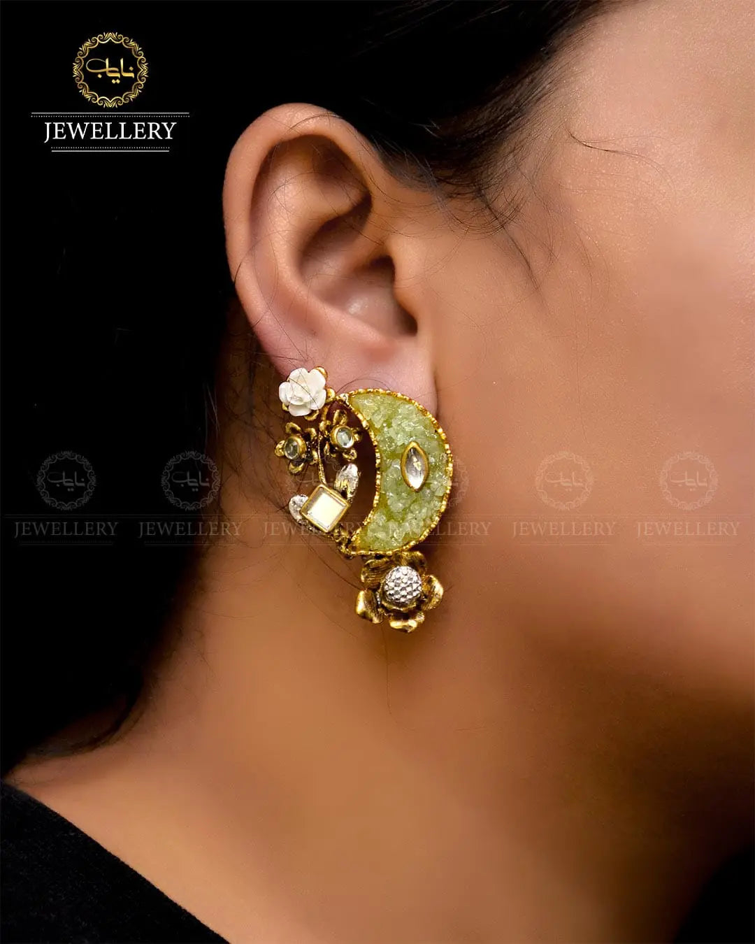 Crush Chand Bali  NJ -1724 Nayab Jewellery