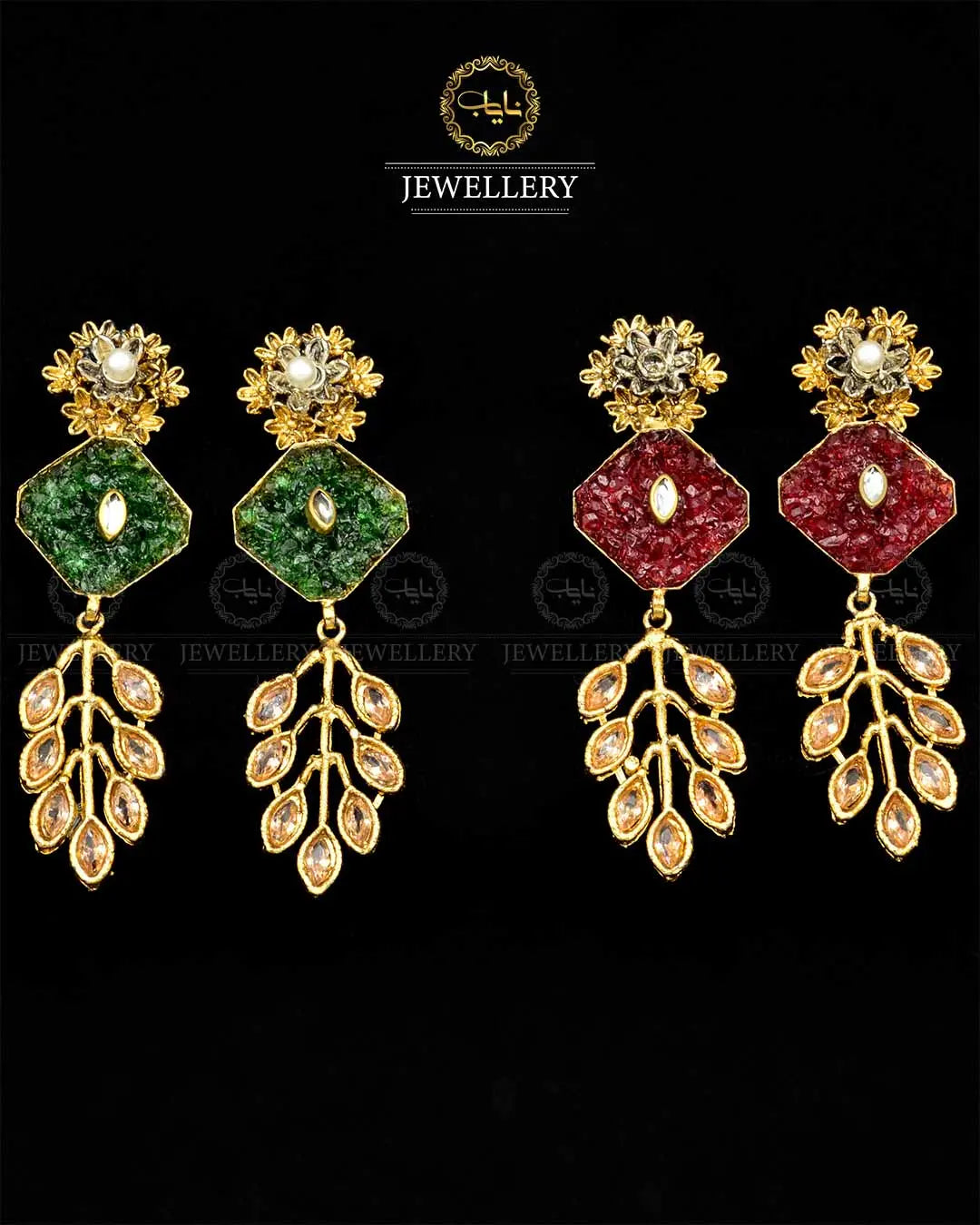 Crush Earrings NJ-1809 Nayab Jewellery