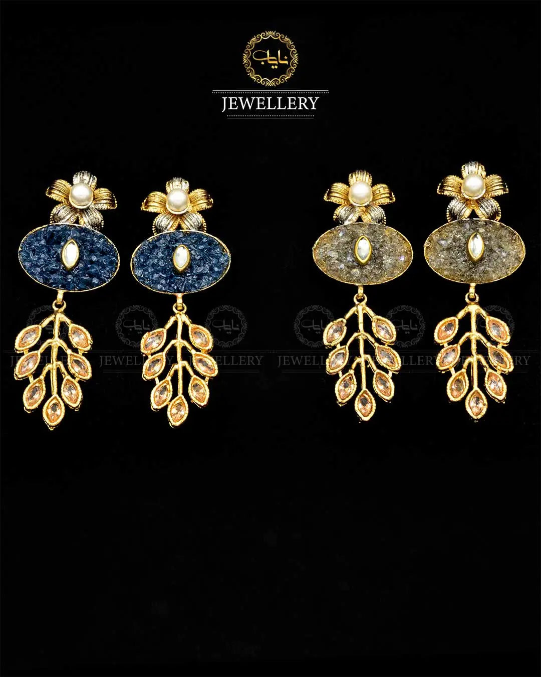 Crush Earrings NJ-1809 Nayab Jewellery