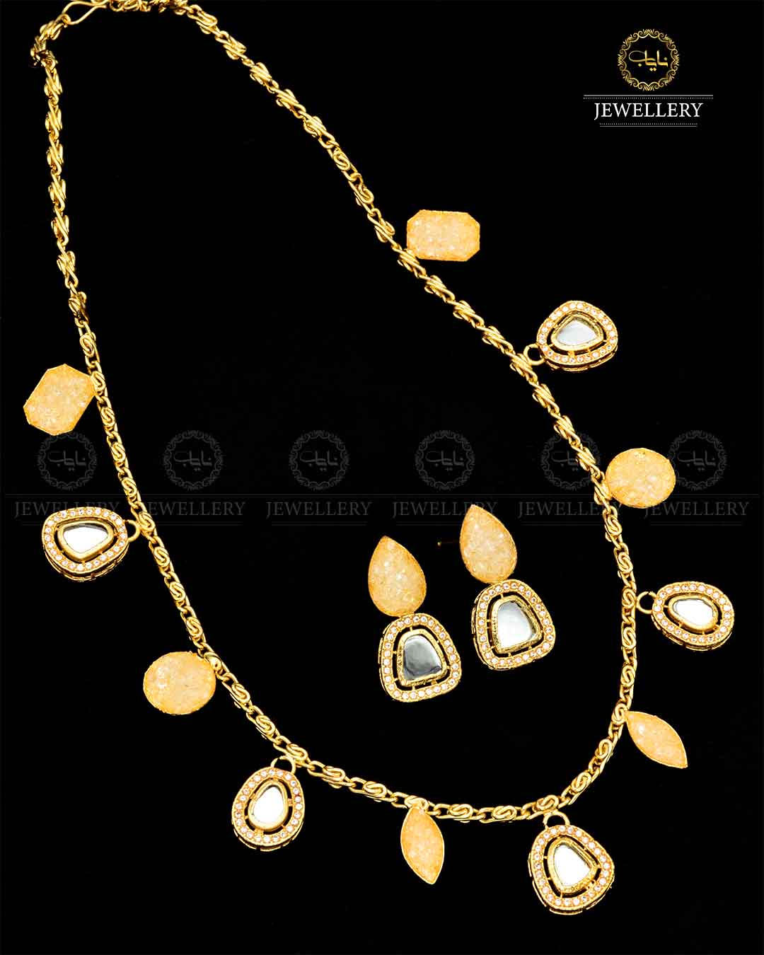 Crush Mala set NJ-1798 Nayab Jewellery