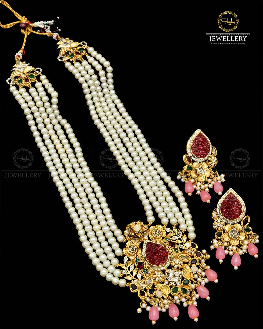 Crush Mala setNJ-1796 Nayab Jewellery