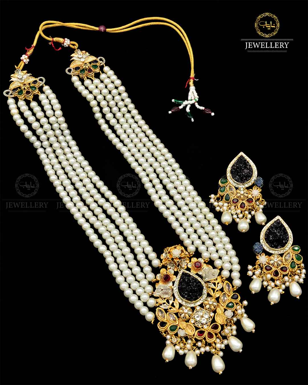 Crush Mala setNJ-1796 Nayab Jewellery